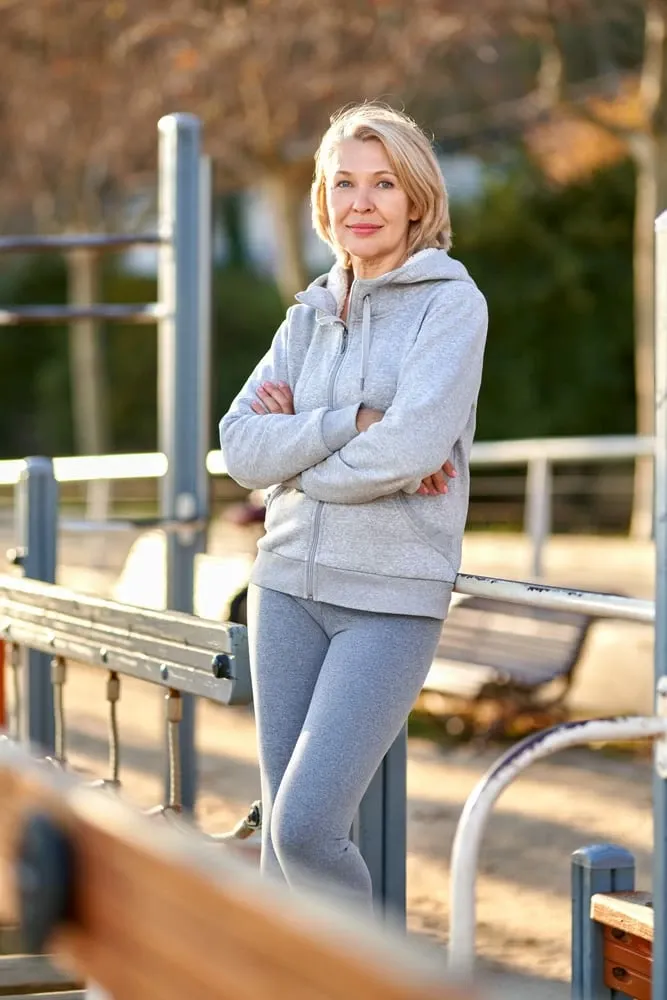 outdoor workouts in park or playground women exercising