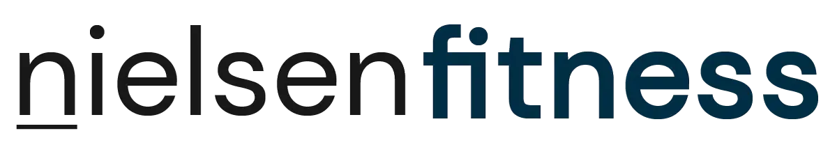 a black and blue logo