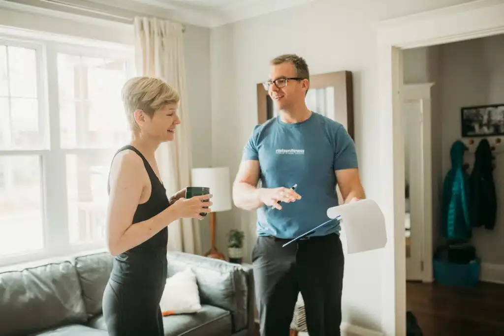 Fitness assessment with a Nielsen Fitness Toronto personal trainer.