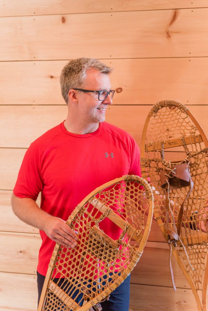 snowshoeing winter activity